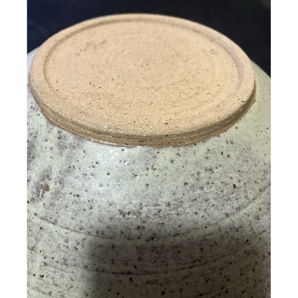 Hand Thrown Studio Art Pottery Bowl- Blue Abstract wash Drip Glazed Bowl VNT 11’ - Picture 15 of 16